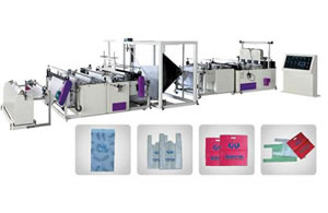Máquina para fabricar saco de tecido não tecido automática